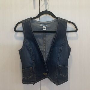 Mango denim vest - size XXS